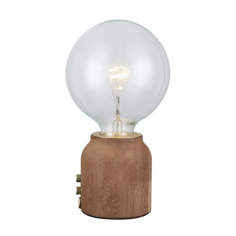 BASE ONE lampe à poser bois foncé