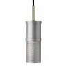 Cylindre suspension suspension gris clair antique G10 Metal diam. 6cm