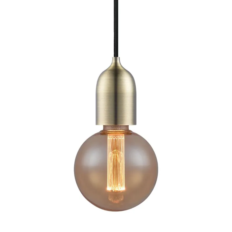 Classic suspension E27 laiton antique