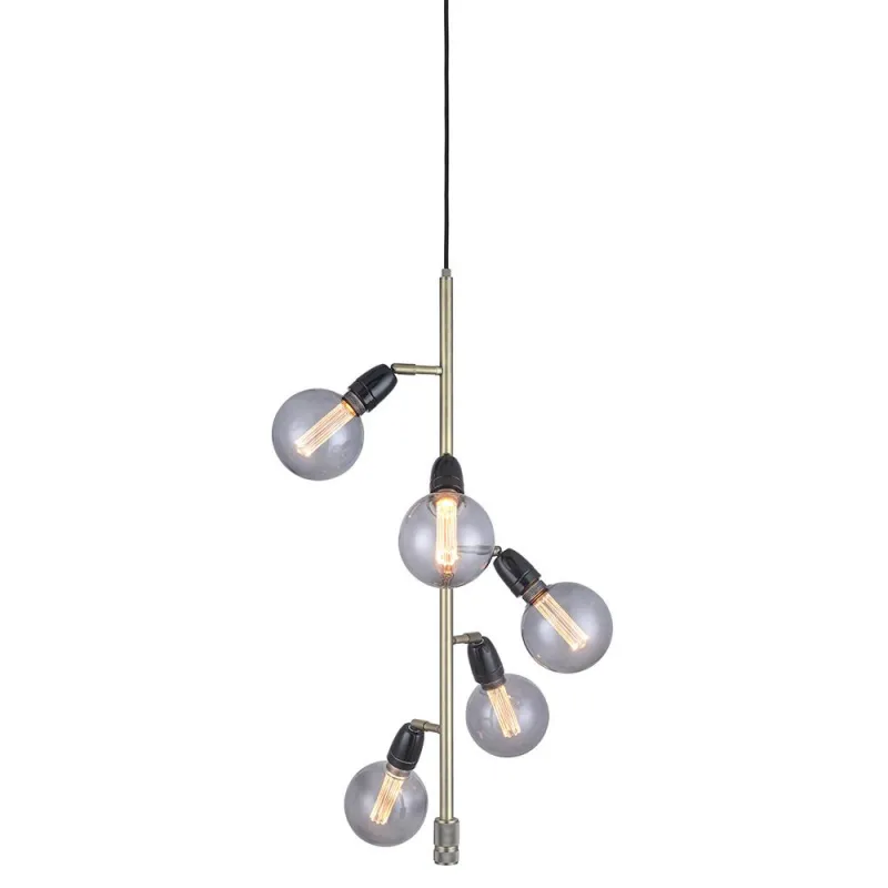 Compass 5 vertical suspension, laiton antique