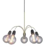 Compass 5 suspension lustre, laiton antique