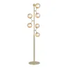 ATOM lampadairelamp, laiton antique et ambre, 6xG9