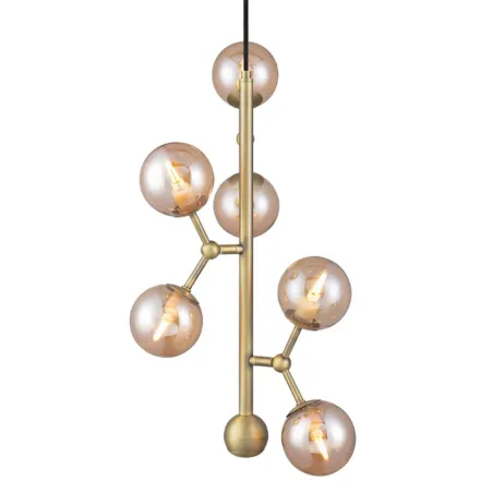 ATOM Vertical laiton antique et ambre, 6xG9
