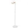 D.C  lampadaire 1L Ø18 E27, blanc / chêne