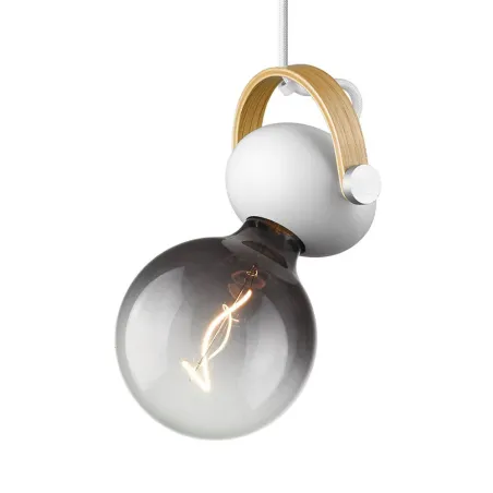 D.C  suspension  Ø10  E27,  blanc / chêne