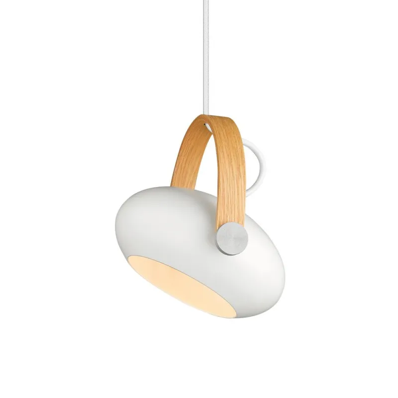 D.C  suspension Ø18 G9,  blanc / chêne