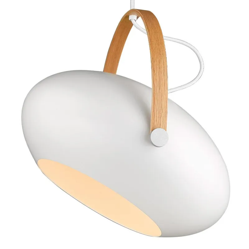 D.C  suspension Ø40 E27,  blanc / chêne
