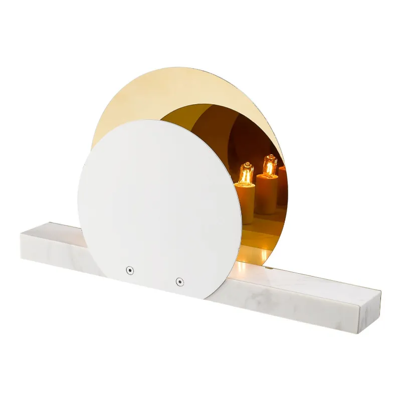 Marble Eclipse, blanc lampe à poser