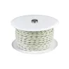 CABLE-ROLL Textile Twisted blanc 25M