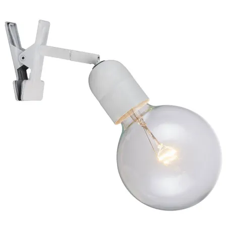 ELEGANCE lampe avec pince E27  blanc