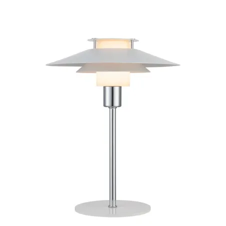 RIVOLI lampe à poser Ø24 blanc/chrome