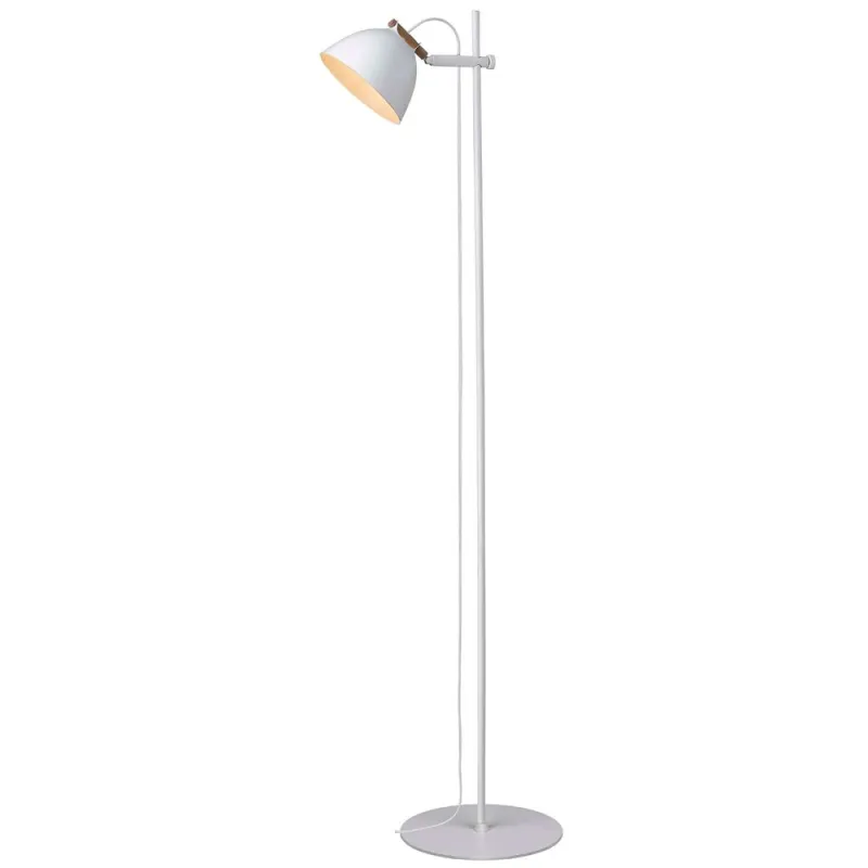 ARHUS lampadaire 1L  diam.18 G9,  blanc / bois