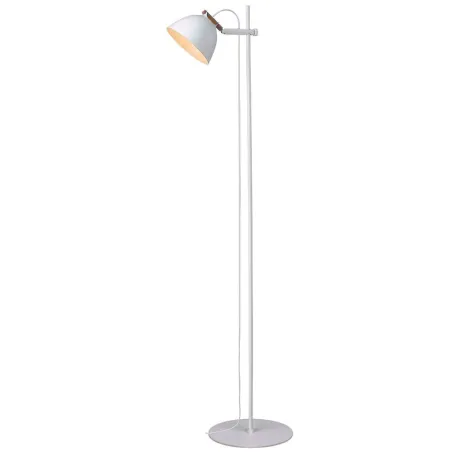 ARHUS lampadaire 1L  diam.18 G9,  blanc / bois