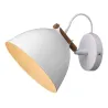 ARHUS applique diam.18 G9,  blanc / bois