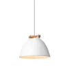 ARHUS suspension diam.18cm G9,  blanc / bois