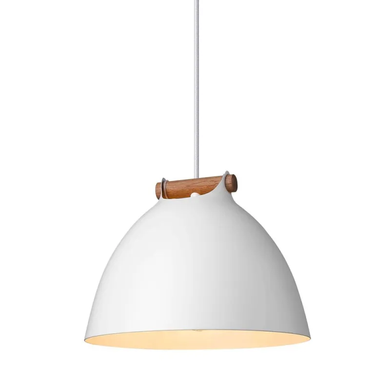 ARHUS suspension diam.24cm E27,  blanc / bois