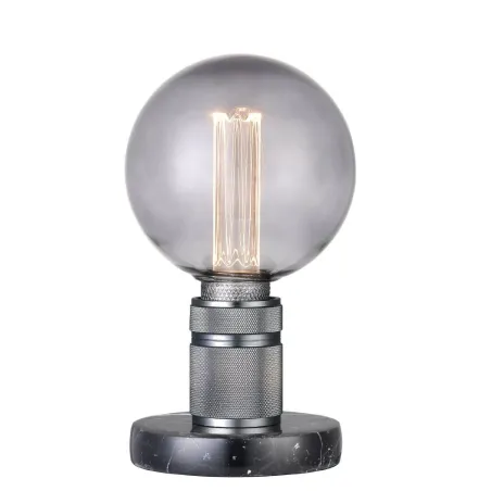 HALO  lampe à poser E27, Gun-noir / base marbre