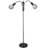 HALO  3L lampadaire l. 3XE27, Gun-noir / base marbre