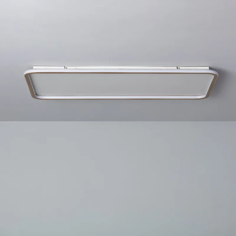 Applique plafonnier led 30w cct-métal rectangulaire 110cm-1800lm