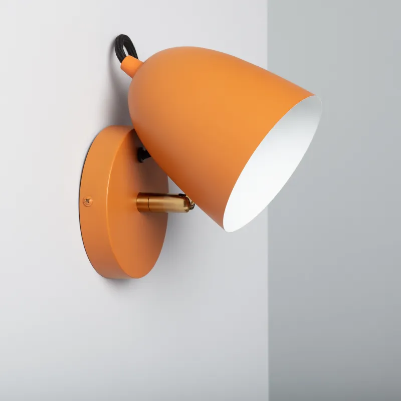 applique-murale-support-metal-orange-culot-e27