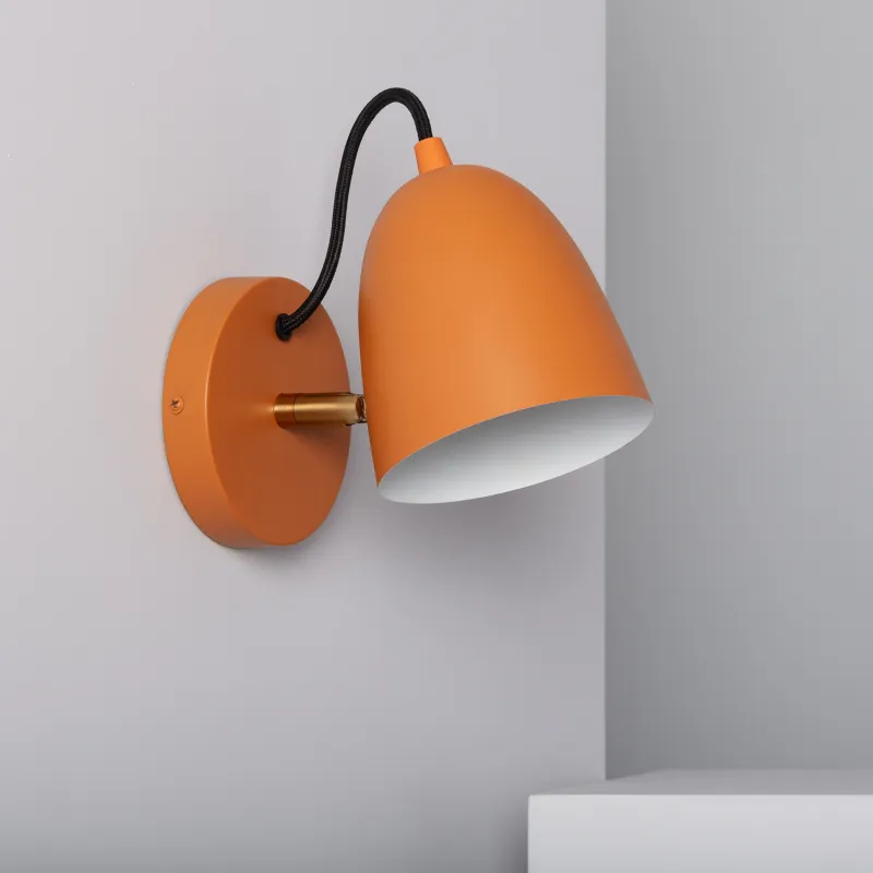 applique-murale-support-metal-orange-culot-e27