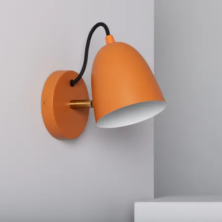applique-murale-support-metal-orange-culot-e27
