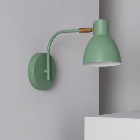 applique-murale-support-metal-vert-culot-e27