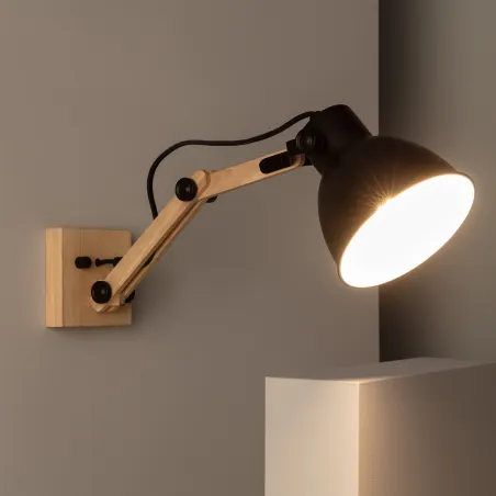 applique-murale-support-bois-orientable-et-metal-noir-culot-e27