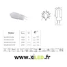 Ampoule g4 led 12v ac/dc-270°- 100 lumens-blanc chaud 3000k