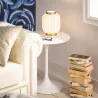 lampe-de-table-ceramique-blanche-culot-e14-socle-bronze