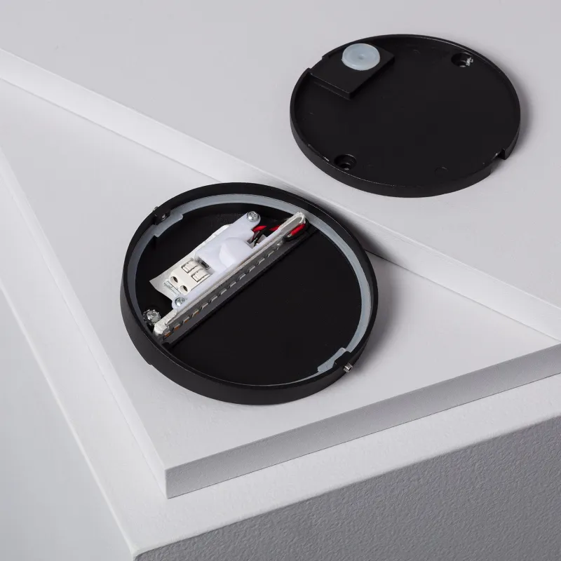 applique-balisage-exterieur-65w-led-mural-rond-noir-250-lumens-etanche-ip54