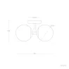 applique-murale-noire-double-boule-blanches-culot-e27