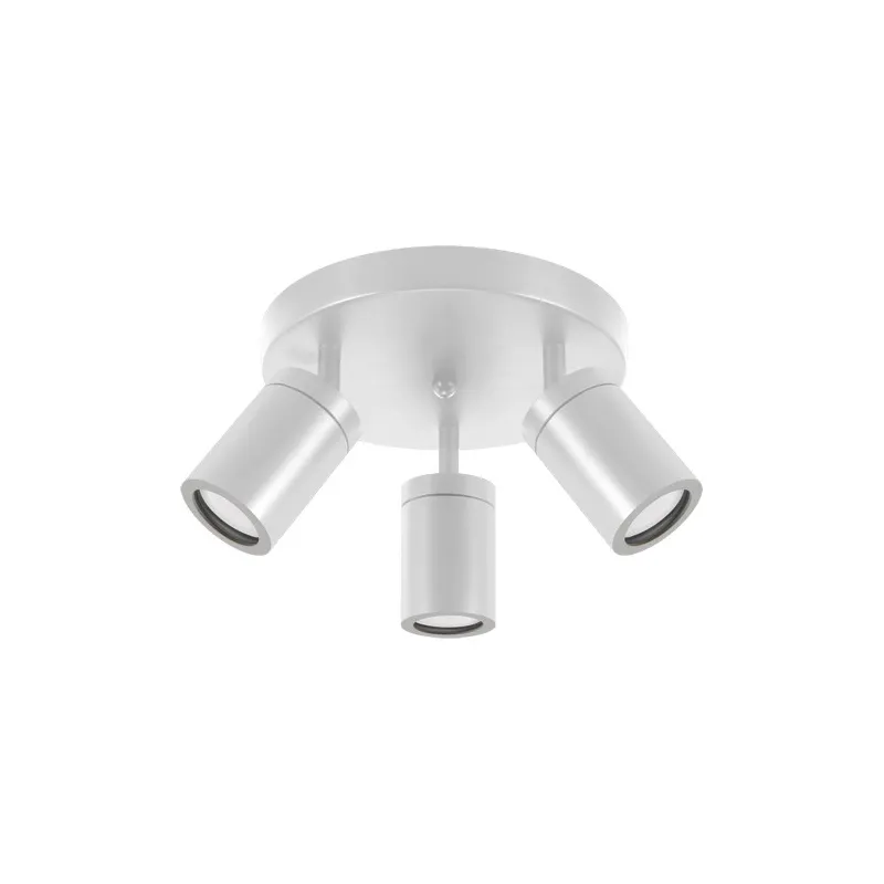 Applique spot sdb TENOR GU10 3C BLANC ip44