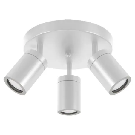 Applique spot sdb TENOR GU10 3C BLANC ip44