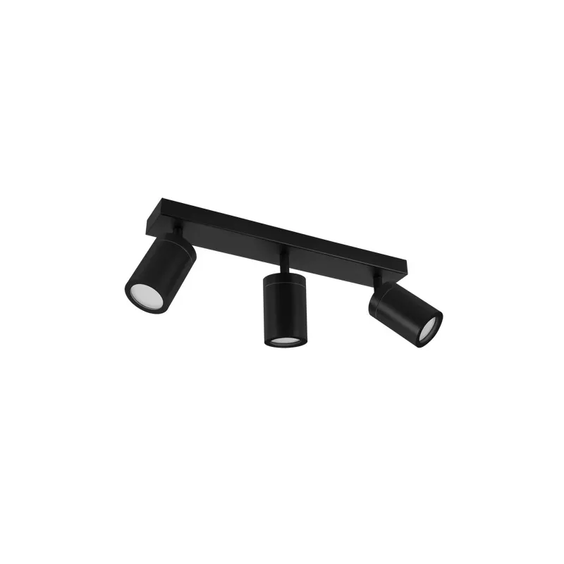 Applique spot sdb TENOR GU10 3L NOIR ip44
