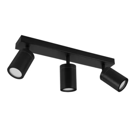 Applique spot sdb TENOR GU10 3L NOIR ip44