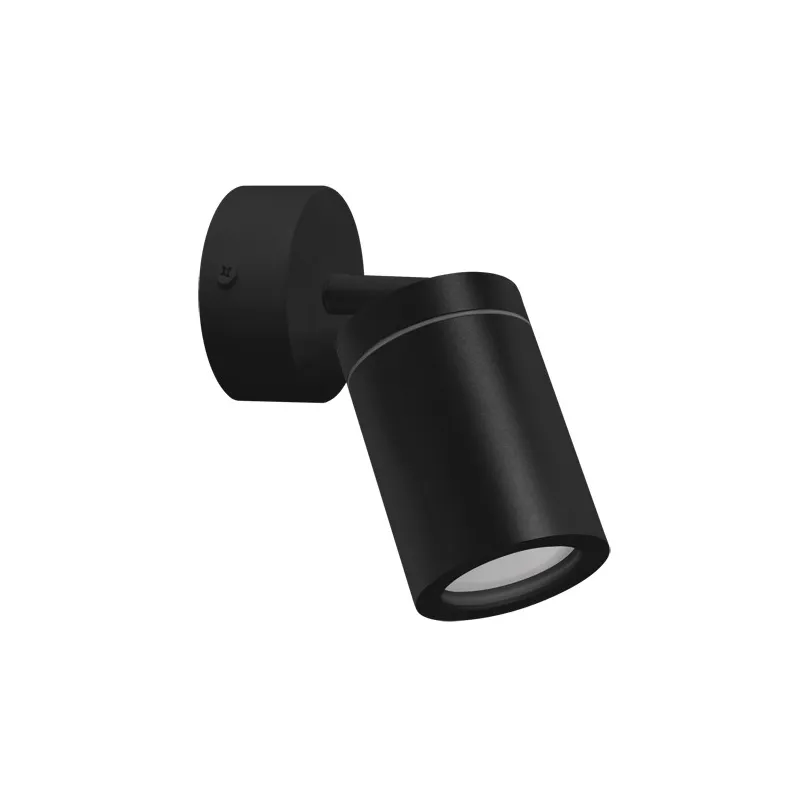 Applique spot sdb TENOR GU10 1C NOIR ip44
