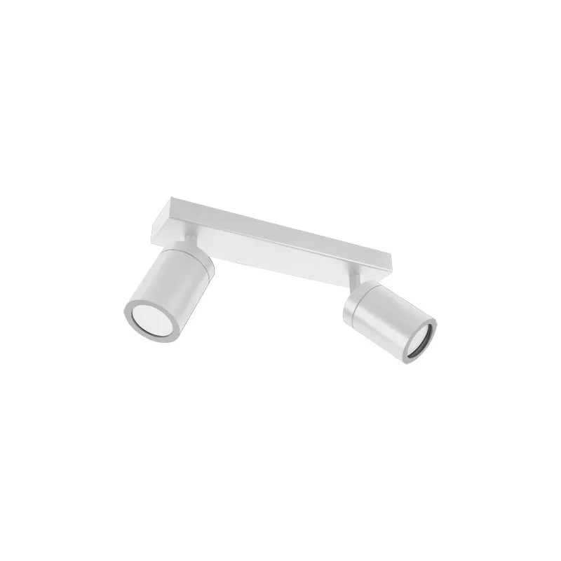 Applique spot sdb TENOR GU10 2L BLANC ip44