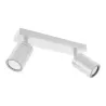Applique spot sdb TENOR GU10 2L BLANC ip44