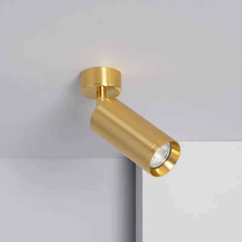 applique-murale-ou-plafond-spot-patere-orientable-dore-culot-gu10