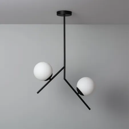 plafonnier-2-tetes-bras-metal-noir-et-boules-culot-e27