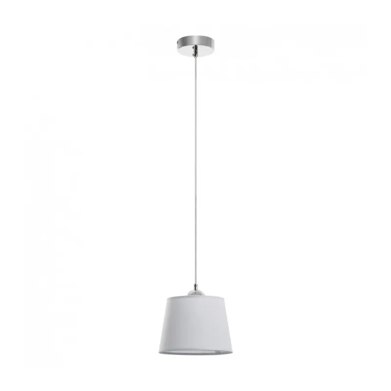 Suspension A TU ESTILO IP20 E27 chrome+gris - Pas cher