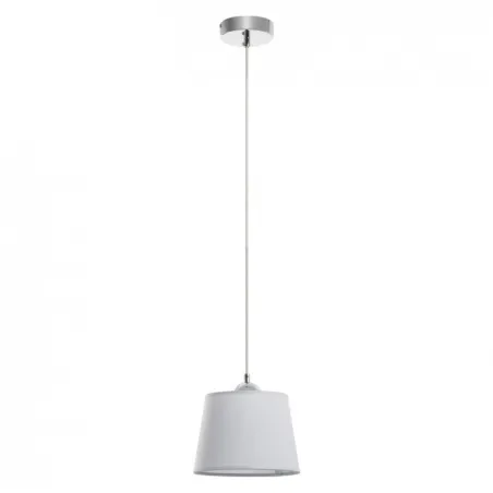 Suspension A TU ESTILO IP20 E27 chrome+gris - Pas cher