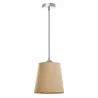 Suspension A TU ESTILO IP20 E27 crom+beige - Pas cher