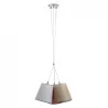 Suspension  A TU ESTILO IP20 3xE27 chrome+transp - Pas cher