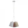 Suspension  A TU ESTILO IP20 3xE27 chrome+beige - Pas cher