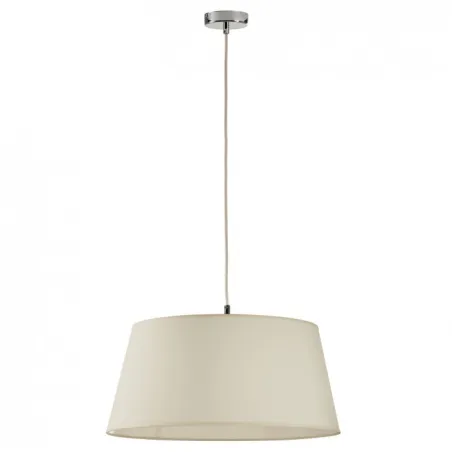 Pendant FIRENZE IP20 E27 chrom+beige - Pas cher