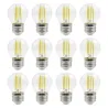 Kit 12 lampes LED FILAMENT E27 4W 470lm 3000K - Pas cher