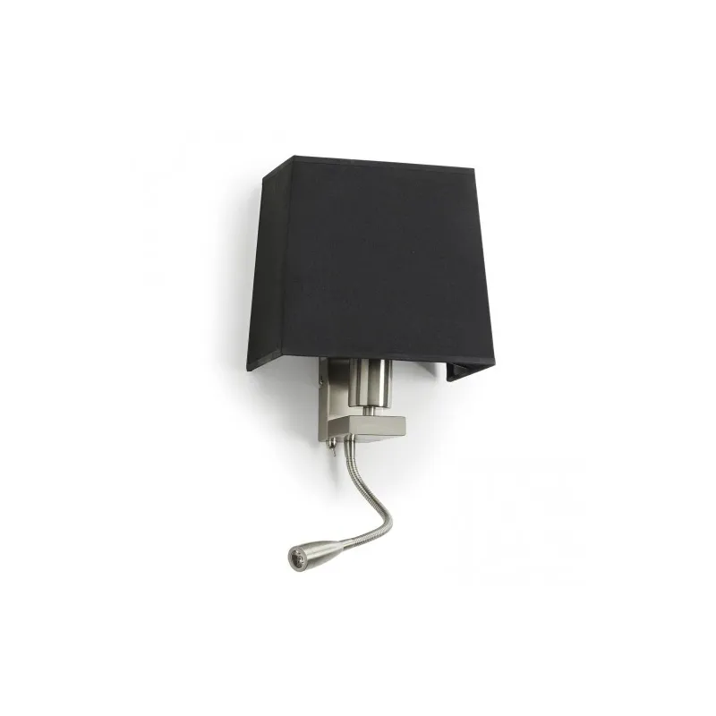 Plafond FIRENZE E27 23W+LED 3W 1int. Niq Sat - Pas cher