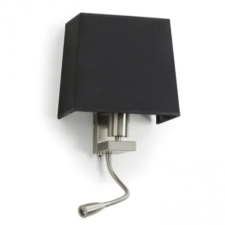 Plafond FIRENZE E27 23W+LED 3W 1int. Niq Sat - Pas cher